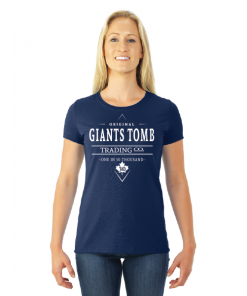 Women's T-Shirt | Dri-Power | Navy | Logo: Original Giants Tomb Trading Co