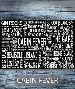 Personalized Canvas Print | Georgian Bay Destinations | Giants Tomb Trading Co - Cabin Fever