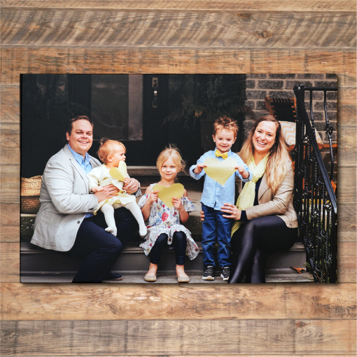 Custom Photo Canvas Print Family