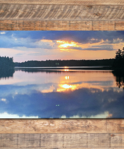 Custom Photo Canvas Print Sunset Bay